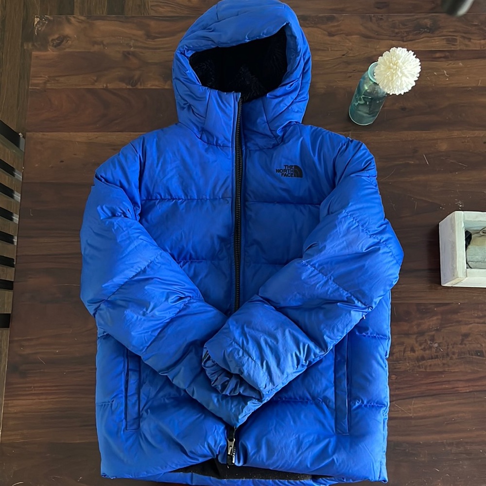 Kids North face puffer winter coat. Worn one season